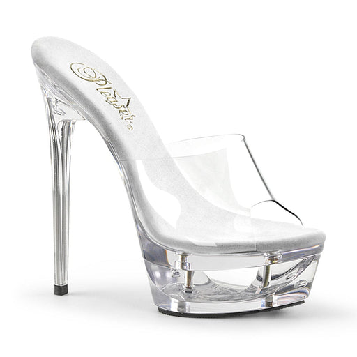 Pleaser ECLIPSE-601 Platform Slide (Clear/Clear)