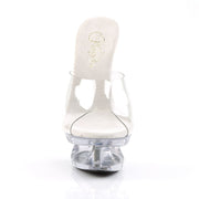 Pleaser ECLIPSE-601 Platform Slide (Clear/Clear)