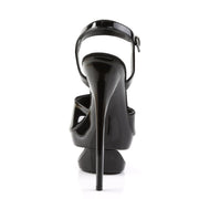 Pleaser ECLIPSE-609 Platform Sandal (Black Patent/Black)