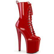 Pleaser ENCHANT-1040 Platform Ankle Boot (Red Patent/Red) 5