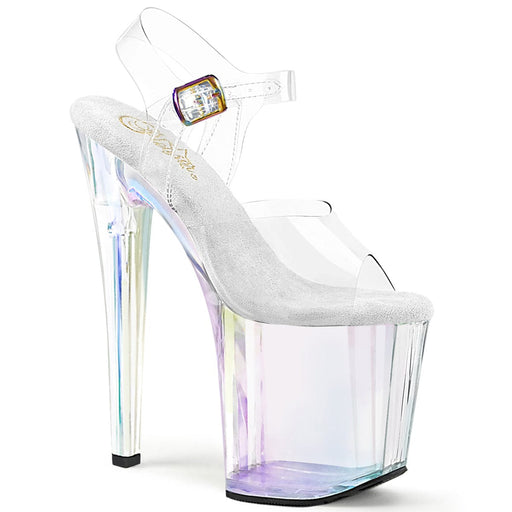 Pleaser ENCHANT-708HT Platform Sandal (Clear/Holographic Tinted) 5