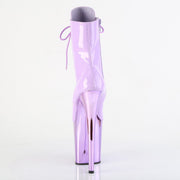 Pleaser FLAMINGO-1020 Platform Ankle Boot (Lavender Patent/Lavender Chrome)