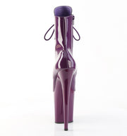 Pleaser FLAMINGO-1020 Platform Ankle Boot (Purple Patent/Purple)