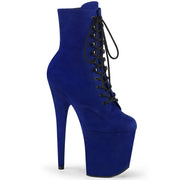 Pleaser FLAMINGO-1020FS Platform Ankle Boot (Royal Blue Faux Suede/Royal Blue Faux Suede) 5