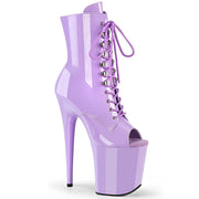 Pleaser FLAMINGO-1021 Platform Ankle Boot (Lavender Patent/Lavender) 5