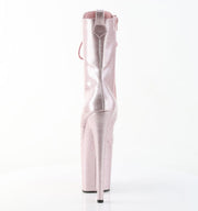 Pleaser FLAMINGO-1040GP Platform Ankle Boot (Blush Pink Glitter Patent/M)