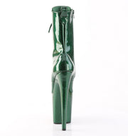 Pleaser FLAMINGO-1040GP Platform Ankle Boot (Emerald Green Glitter Patent/M)