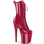 Pleaser FLAMINGO-1040GP Platform Ankle Boot (Fuchsia Glitter Patent/M) 5