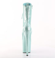 Pleaser FLAMINGO-1040GP Platform Ankle Boot (Mint Glitter Patent/M)