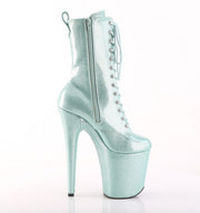 Pleaser FLAMINGO-1040GP Platform Ankle Boot (Mint Glitter Patent/M)