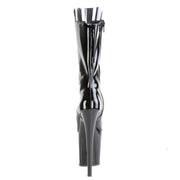 Pleaser FLAMINGO-1051 Platform Mid-Calf Boot (Black Patent/Black)