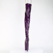 Pleaser FLAMINGO-3021GP Platform Thigh High Boot (Purple Glitter Patent/M)