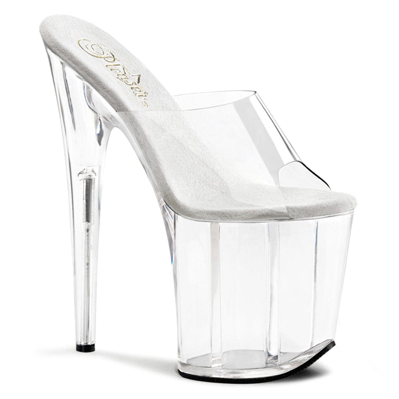 Pleaser FLAMINGO-801 Platform Slide (Clear/Clear) 5