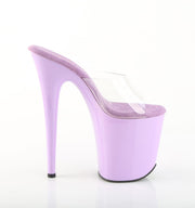 Pleaser FLAMINGO-801 Platform Slide (Clear/Lavender)