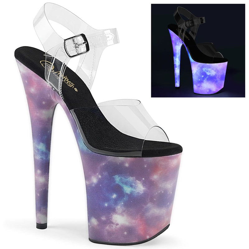 Pleaser FLAMINGO-808REFL Clear/Purple-Blue Reflective