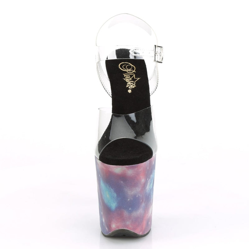 Pleaser FLAMINGO-808REFL Clear/Purple-Blue Reflective