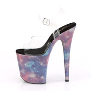 Pleaser FLAMINGO-808REFL Clear/Purple-Blue Reflective