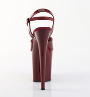 Pleaser FLAMINGO-809 Platform Sandal (Burgundy Patent/Burgundy)