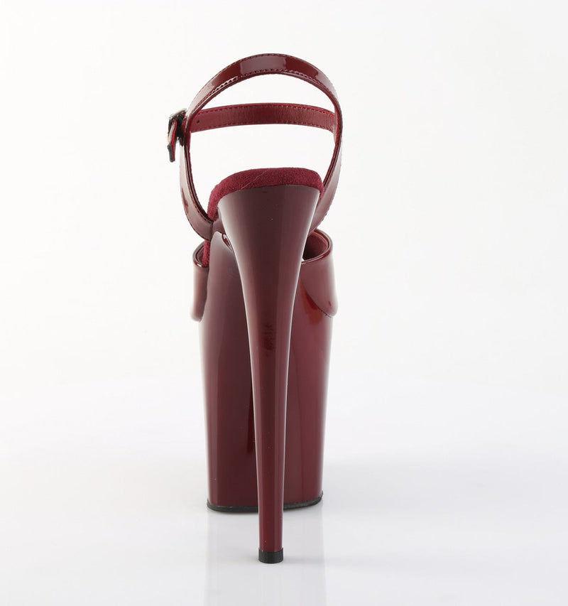 Pleaser FLAMINGO-809 Platform Sandal (Burgundy Patent/Burgundy)