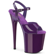 Pleaser FLAMINGO-809 Platform Sandal (Purple Patent/Purple)