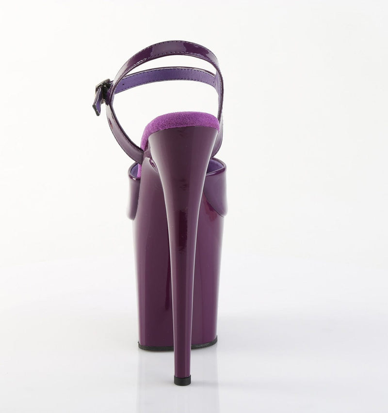 Pleaser FLAMINGO-809 Platform Sandal (Purple Patent/Purple)