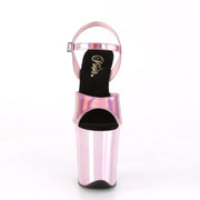 Pleaser FLAMINGO-809HG Platform Sandal (Baby Pink Hologram/Baby Pink Chrome)