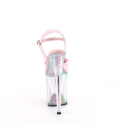 Pleaser FLAMINGO-809HT Platform Sandal (Baby Pink Holo Patent/Holo Tinted)