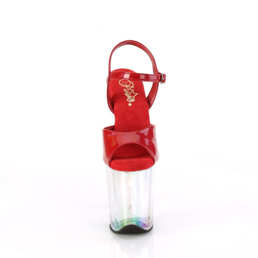 Pleaser FLAMINGO-809HT Platform Sandal (Red Holo Patent/Holo Tinted)