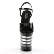 Pleaser FLAMINGO-809LN Platform Sandal (Black Patent/Black)
