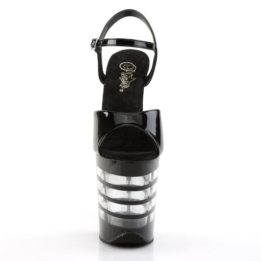 Pleaser FLAMINGO-809LN Platform Sandal (Black Patent/Black)