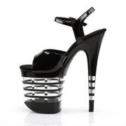 Pleaser FLAMINGO-809LN Platform Sandal (Black Patent/Black)