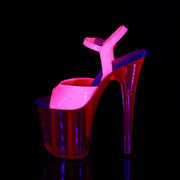 Pleaser FLAMINGO-809UVT Platform Sandal (Neon Hot Pink Patent/Hot Pink Tinted)