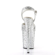 Pleaser FLAMINGO-810LG Platform Sandal (Silver Glitter/Silver Glitter)