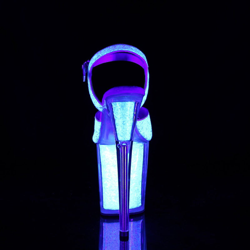 Pleaser FLAMINGO-810UVG Platform Sandal (Neon Opal Glitter/Neon Opal Glitter)
