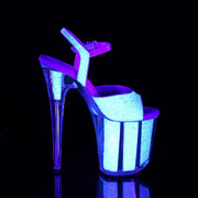 Pleaser FLAMINGO-810UVG Platform Sandal (Neon Opal Glitter/Neon Opal Glitter)