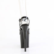 Pleaser FLAMINGO-824 Platform Sandal (Black Patent/Black)