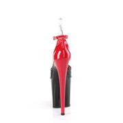 Pleaser FLAMINGO-868 Platform Sandal (Black-Red Patent/Black Red)