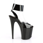 Pleaser FLAMINGO-891 Platform Sandal (Black Patent/Black)