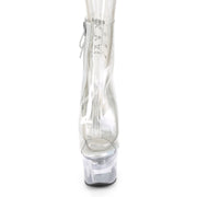 Pleaser FLASHDANCE-1018C-7 Platform Ankle Boot (Clear/Clear)