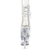 Pleaser FLASHDANCE-1018C-7 Platform Ankle Boot (Clear/Clear)