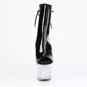 Pleaser FLASHDANCE-1018SPEC Black/Clear Light-Up Boots