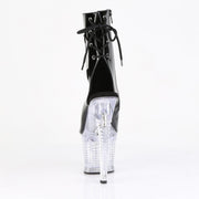 Pleaser FLASHDANCE-1018SPEC Black/Clear Light-Up Boots
