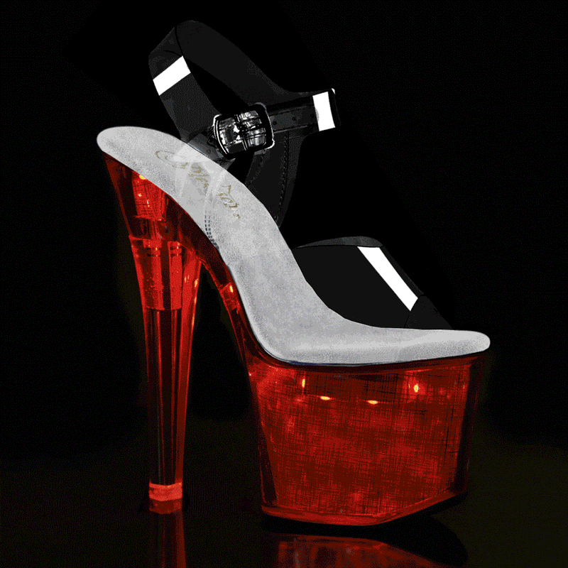 Pleaser FLASHDANCE-708CH Clear Sandals