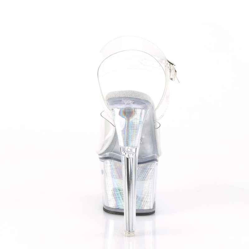 Pleaser FLASHDANCE-708CH Clear Sandals