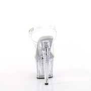 Pleaser FLASHDANCE-708SPEC Platform Sandal (Clear/Clear)