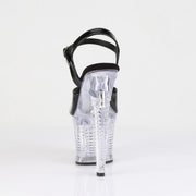 Pleaser FLASHDANCE-709SPEC Platform Sandal (Black/Clear)