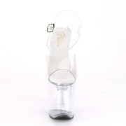 Pleaser FLASHDANCE-808 Platform Sandal (Clear/Clear)