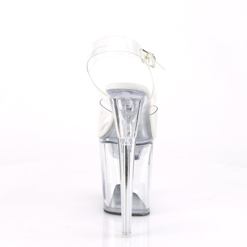 Pleaser FLASHDANCE-808 Platform Sandal (Clear/Clear)