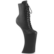 Pleaser FORBIDDEN-1020 Platform Ankle Boot (Black Faux Leather/Black Matte)
