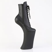 Pleaser FORBIDDEN-1020 Platform Ankle Boot (Black Faux Leather/Black Matte)